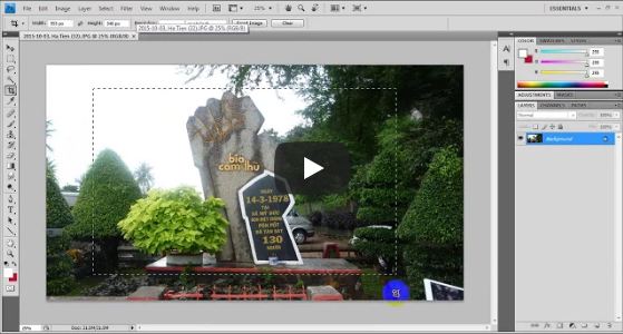 Cách cắt ảnh theo kích thước mong muốn trong photoshop