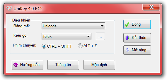 Unikey – Phần mềm gõ tiếng Việt