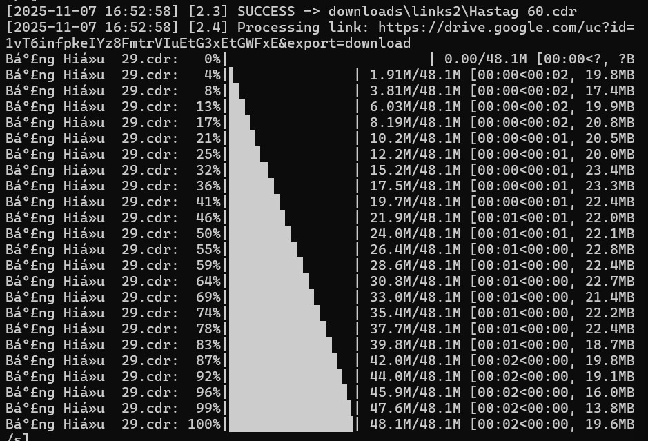HƯỚNG DẪN SỬ DỤNG CÔNG CỤ: GDRIVE_DIR_DOWNLOADER.PY