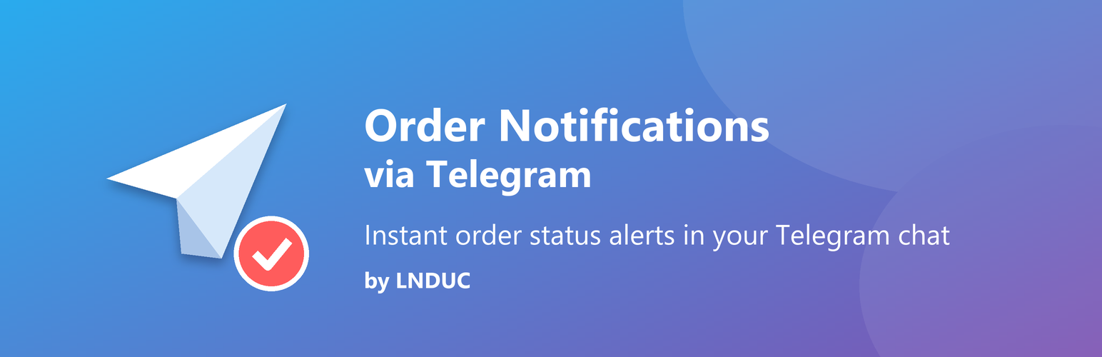 Plugin lnduc Order Notifications via Telegram