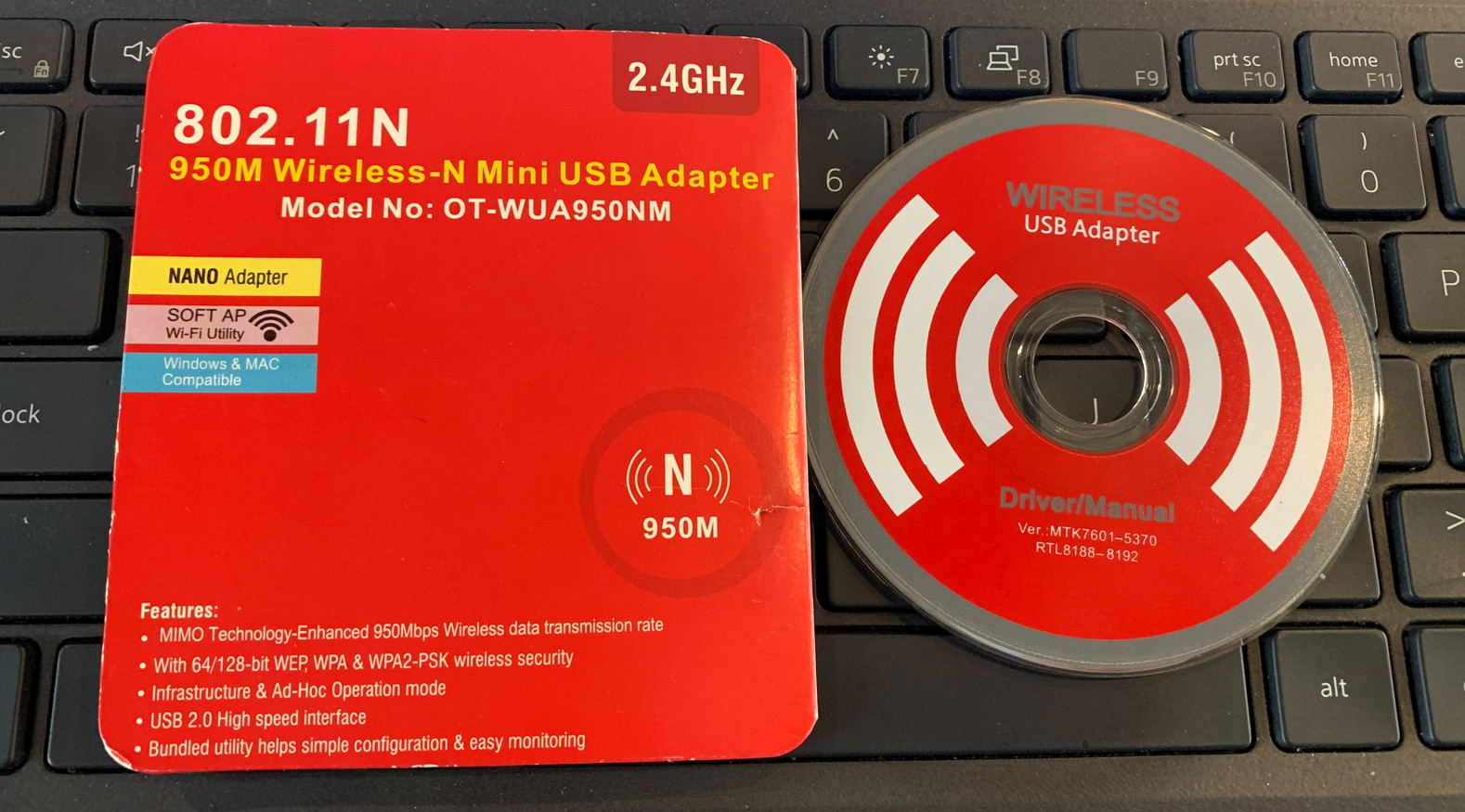 Driver USB Wifi: 802.11N 950M Wireless-N Mini USB Adapter Model OT-WUA950NM