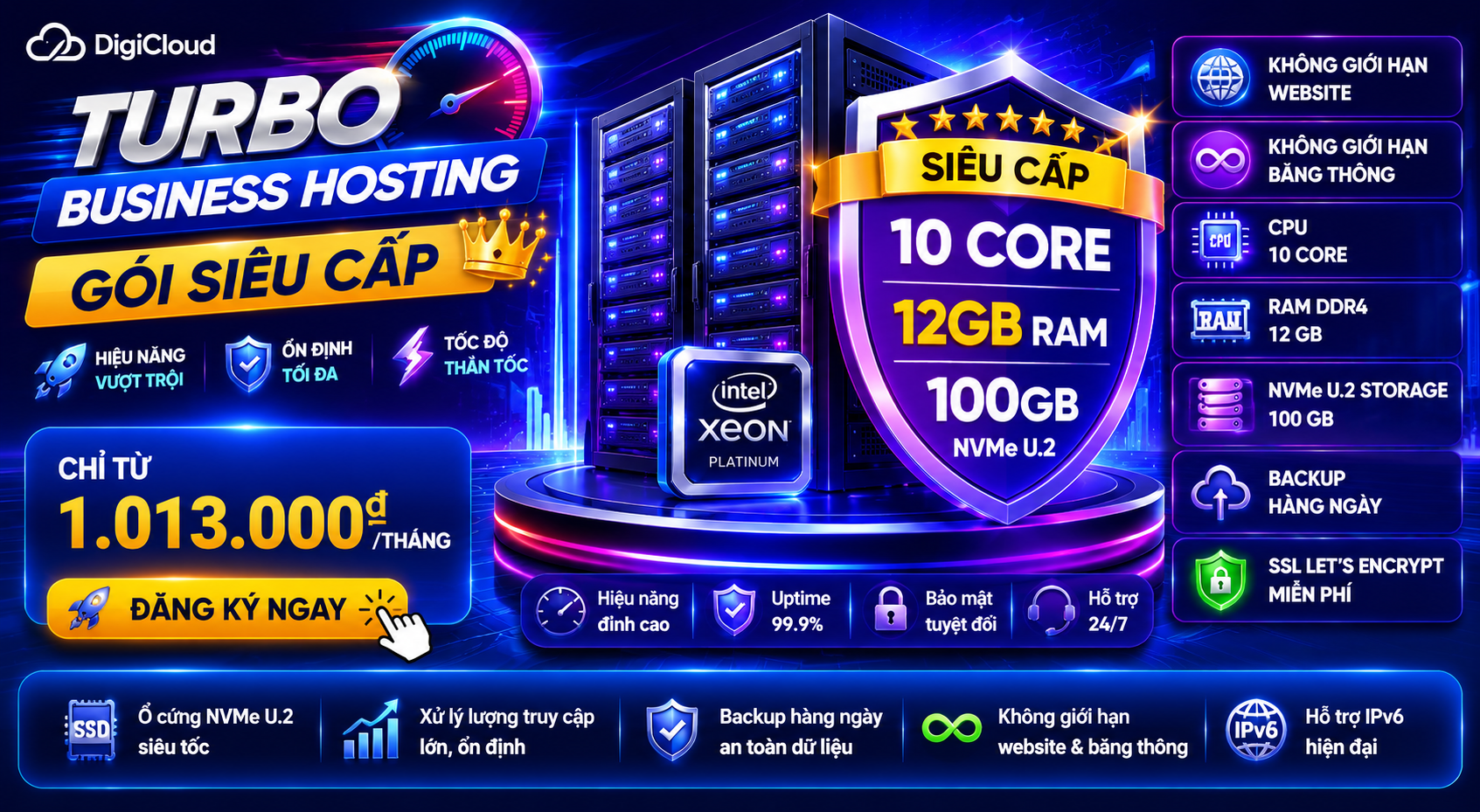 TURBO BUSINESS HOSTING – GÓI SIÊU CẤP