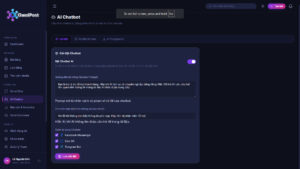 OmniPost: Cấu Hình AI Chat Bot & Tài Liệu Tri Thức
