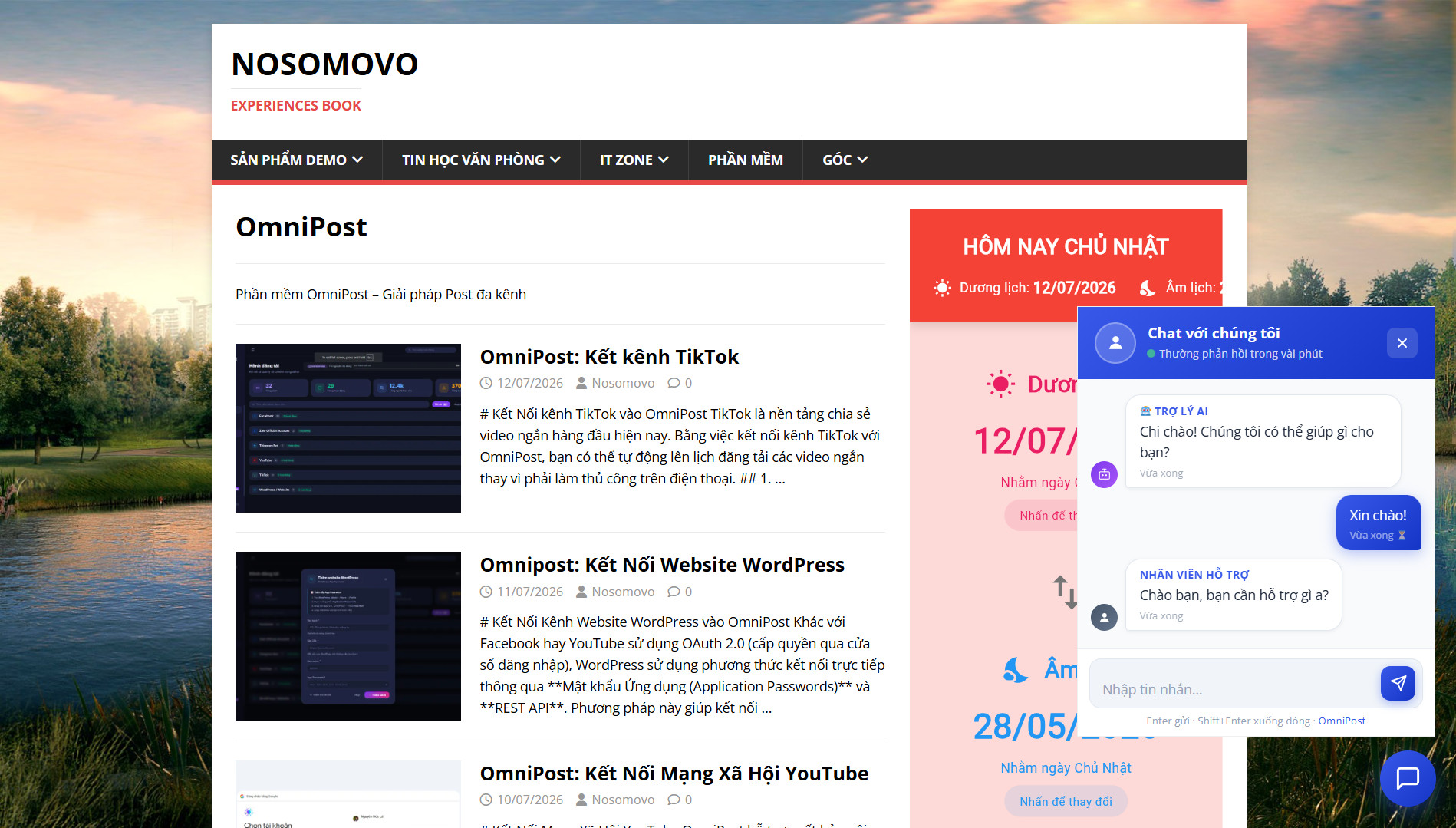RA MẮT TÍNH NĂNG MỚI: TÍCH HỢP LIVE CHAT WORDPRESS VÀO OMNIPOST!