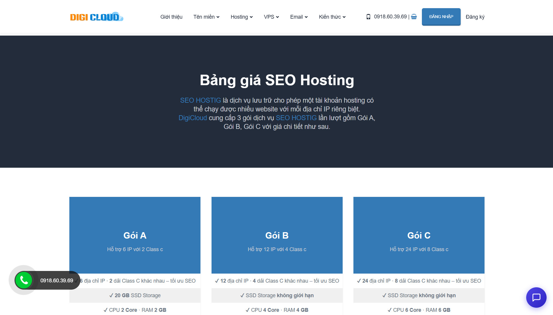 BỨT PHÁ THỨ HẠNG WEBSITE VỚI SEO MULTI CLASS C HOSTING TỪ DIGICLOUD