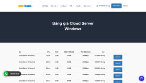 CLOUD SERVER WINDOWS: HẠ TẦNG ĐÁP ỨNG TOÀN DIỆN CHO CÁC ỨNG DỤNG DOANH NGHIỆP MICROSOFT