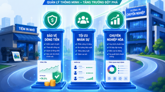 3 LÝ DO TẠI SAO XƯỞNG IN NHỎ CÀNG PHẢI DÙNG PHẦN MỀM QUẢN LÝ NGAY LẬP TỨC! ⚡