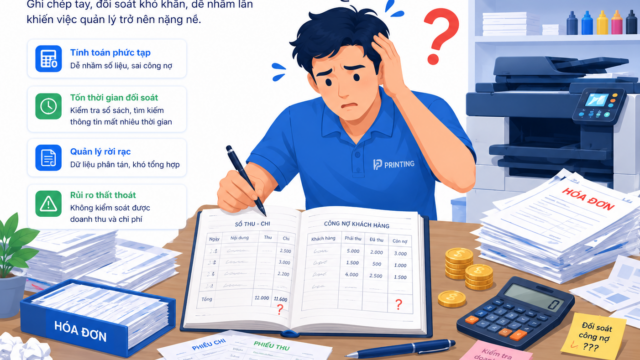 CUỐI THÁNG ĐÒI NỢ NHƯ ĐI XIN – LÀM SAO QUẢN LÝ CÔNG NỢ XƯỞNG IN KHÔNG TRƯỢT 1 XU?