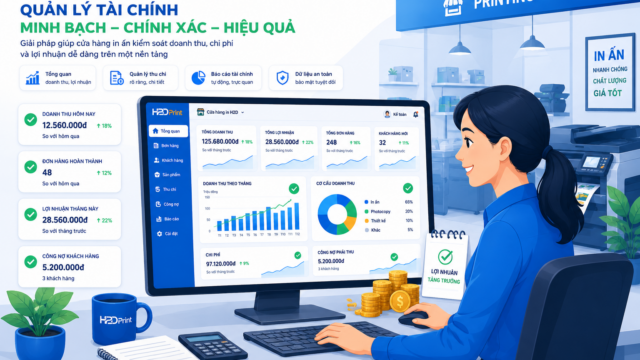 CÁCH QUẢN LÝ DÒNG TIỀN CHO XƯỞNG IN NHIỀU CHI NHÁNH – CHỐT SỔ 5 PHÚT/THÁNG!