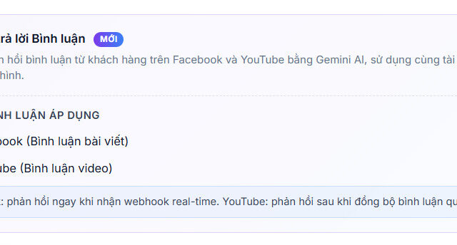 [OmniPost HDSD] – Tự Động Trả Lời Bình Luận (Comment Auto-Reply) bằng AI