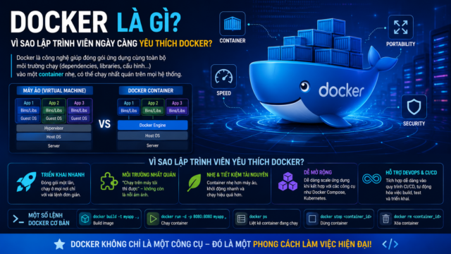 Docker là gì? Vì sao lập trình viên ngày càng yêu thích Docker?