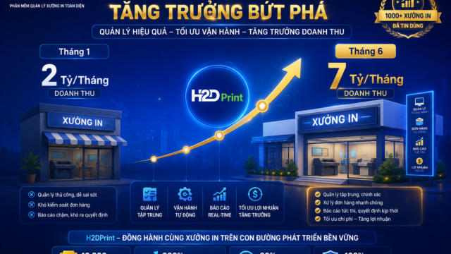 CHUYỆN CHƯA KỂ: XƯỞNG IN BÌNH DƯƠNG TỪ 2 TỶ/THÁNG NHẢY LÊN 7 TỶ/THÁNG SAU 6 THÁNG DÙNG H2DPRINT! 💎