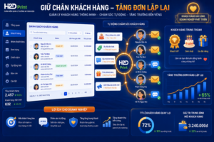 KHAI THÁC KHO BÁU “DATA KHÁCH HÀNG CŨ” ĐỂ TẠO THÊM DOANH THU TỰ ĐỘNG MỖI THÁNG VỚI H2DPRINT! 💰