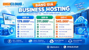 Business Hosting – Hosting mạnh mẽ cho website doanh nghiệp