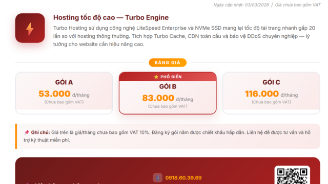 TURBO HOSTING DIGICLOUD – TỐC ĐỘ VƯỢT TRỘI, HIỆU NĂNG TỐI ĐA CHO WEBSITE