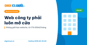 Web công ty phải luôn mở cửa
