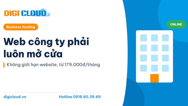 Web công ty phải luôn mở cửa