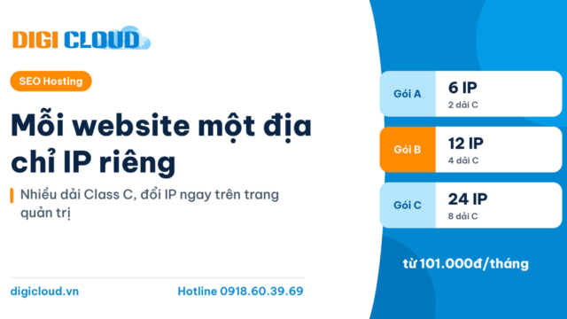 Mỗi website một địa chỉ IP riêng