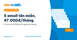 5 email tên miền 47k/tháng