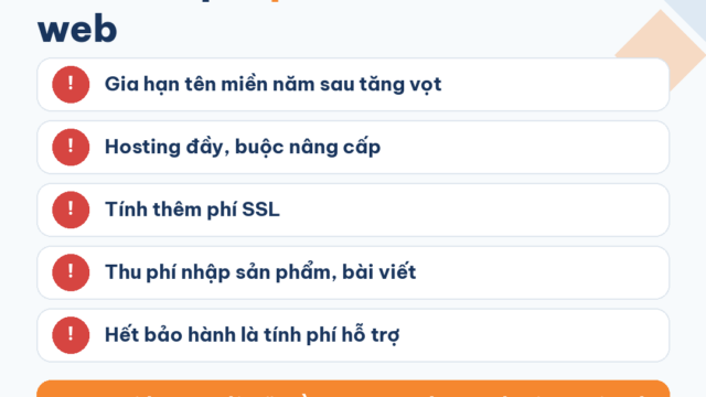 5 khoản phí phát sinh khi làm web
