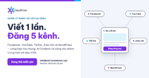 1 Bài viết – 5 nền tảng – Chỉ một lần bấm đăng