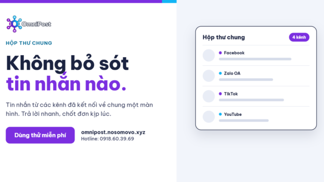 Tin nhắn khách nằm rải rác khắp nơi, đừng để lỡ đơn hàng nào nữa!