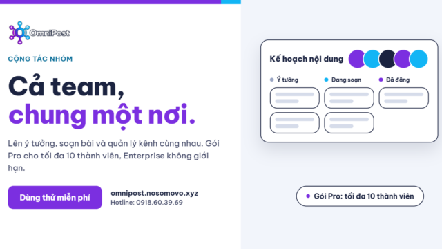 Cả team làm nội dung, mỗi người một nơi?
