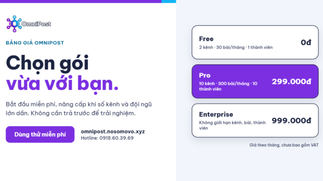 Đăng bài đa kênh tốn bao nhiêu? Câu trả lời có thể khiến bạn bất ngờ!