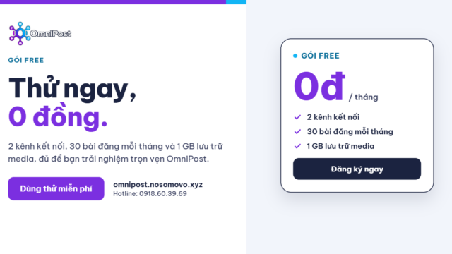 Thử OmniPost mà không tốn đồng nào? Được luôn!