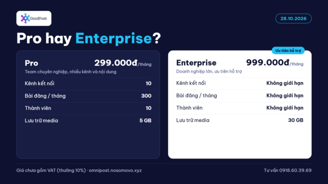 Pro hay Enterprise – gói nào hợp với bạn?